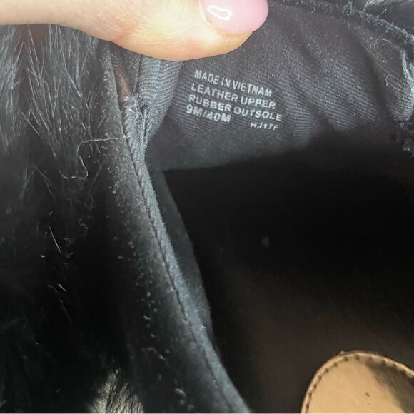 Michael Kors Black Suede Fur Maven Leather Rabbit Fur Sneakers Size 9 - Picture 8 of 9